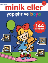 Minik Eller Yapıştır Ve Boya - Lacivert Kitap - 1