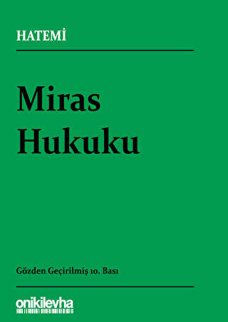 Miras Hukuku - 1