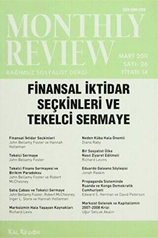 Monthly Review Bağımsız Sosyalist Dergi Sayı: 26 - Mart 2011 - 1