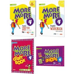 More and More English 4 Practice Book - Workbook + 3 Hikaye Kitabı + Craft Book Kurmay ELT Yayınları - 1