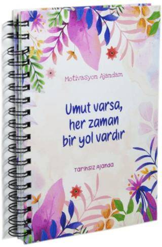Motivasyon Ajandam, Umut Varsa, Her Zaman Bir Yol Vardır 300’den Fazla Emoji Çıkartmalı Kod:06 - 1