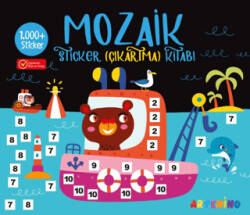 Mozaik Sticker Çıkartma Kitabı - Siyah - 1