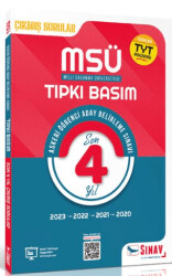 MSÜ Tıpkı Basım Son 4 Yıl Çıkmış Çözümlü Sorular 2020 - 2023 - 1