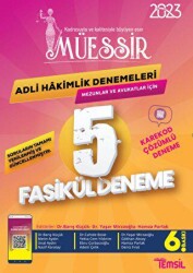 Müessir Adli Hakimlik Cevaplı Denemeleri-2023 - 1