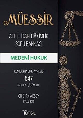 Müessir Adli-İdari Hakimlik Soru Bankası - Medeni Hukuk - 1