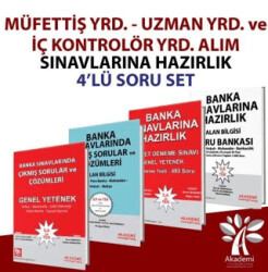 Müfettiş Yrd. - Uzman Yrd. ve İç Kontrolör Yrd. Alım Sınavına Hazırlık Soru Seti 4 Kitap Takım - Akademi Consulting Training