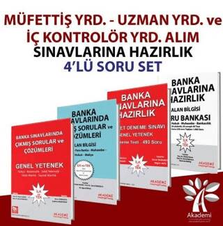 Müfettiş Yrd. - Uzman Yrd. ve İç Kontrolör Yrd. Alım Sınavına Hazırlık Soru Seti 4 Kitap Takım - 1