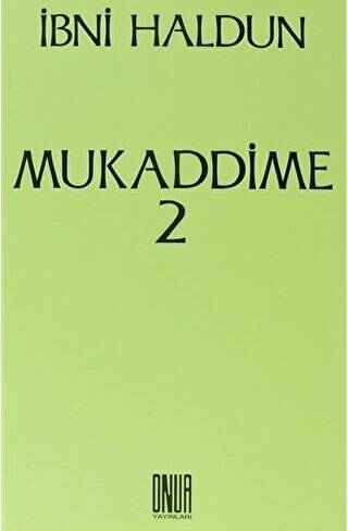 Mukaddime Cilt: 2 - 1