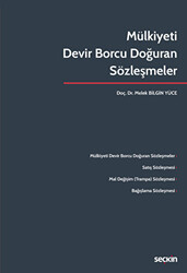 Mülkiyeti Devir Borcu Doğuran Sözleşmeler - 1