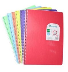 Myline 17x24 72 Yaprak Kareli Nova PP Kapak Defter - 1