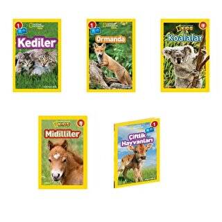 National Geographic Kids Okuma Kitapları Seviye 1 Tatlı Hayvanlar Seti 5 Kitap - 1