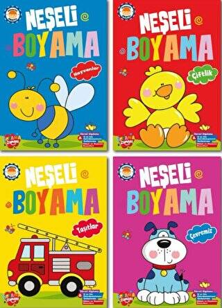 Neşeli Boyama - 4 Kitap Takım - 1