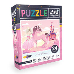 Neverland Sevimli Prenses Puzzle 24 Parça NL407 - 1