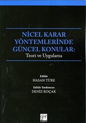 Nicel Karar Yöntemlerinde Güncel Konular - 1
