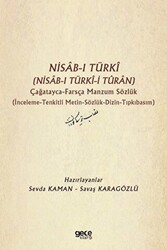 Nisab-ı Türki Nisab-ı Türki-i Turan Çağatayca Farsça Manzum Sözlük - 1