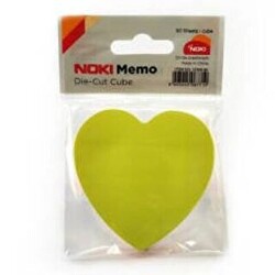 Noki Memo Kalp Şekilli 5 Renk 80 Sayfa - Noki