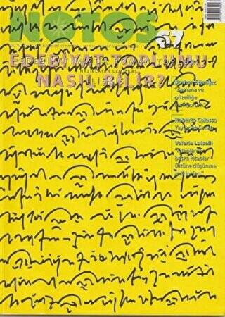 Notos Öykü İki Aylık Edebiyat Dergisi Sayı: 67 Aralık - Ocak 2018 - 1