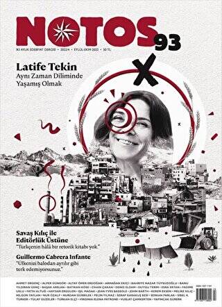 Notos Öykü İki Aylık Edebiyat Dergisi Sayı: 93 Eylül - Ekim 2022 - 1