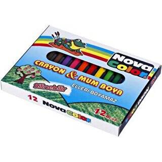 Nova Color Mum Boya Kısa 12Li - 1