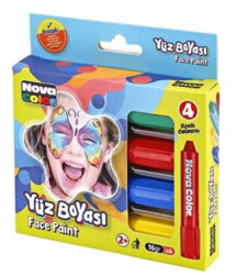 Nova Color Yüz Boyası 4Lü - Nova Color