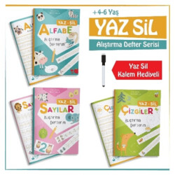 NTT - 3 lü Yaz Sil Alıştırma Defteri Seti - Note The Time