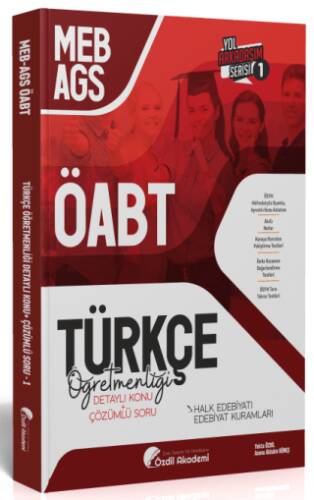 ÖABT MEB-AGS Türkçe 1. Kitap Halk Edebiyatı, Edebiyat Kuramları Konu Anlatımlı Soru Bankası - 1