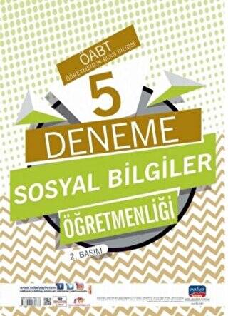 ÖABT Sosyal Bilgiler Öğretmenliği Öğretmenlik Alan Bilgisi 5 Deneme - 1