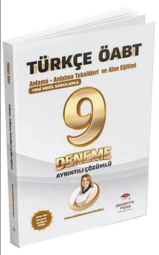 ÖABT Türkçe Anlama Anlatma Teknikleri ve Alan Eğitimi 9 Deneme Çözümlü - 1