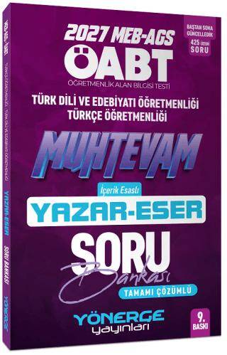 ÖABT Türkçe-Edebiyat Muhteva Yazar Eser Soru Bankası Çözümlü - 1
