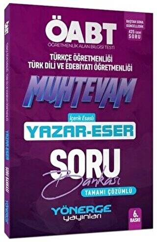 ÖABT Türkçe-Edebiyat Muhteva Yazar Eser Soru Bankası Çözümlü - 1