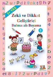 Okul Öncesi Çocuklar İçin Zeka Geliştirici Bulmacalı Boyama 1 5+ Yaş - Uysal Yayınevi