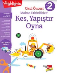 Okul Öncesi Makas Etkinlikleri Kes, Yapıştır, Oyna 2. Seviye - Dikkat Atölyesi Yayınları