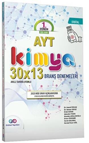 AYT Kimya 30 x 13 Denemeleri Özel Baskı - 1