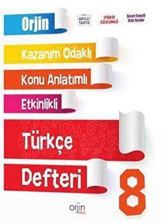 Orjin 8. Sınıf Türkçe Defteri - 1