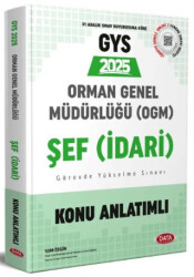 Orman Genel Müdürlüğü GYS Şef İdari Konu Anlatımlı - 1