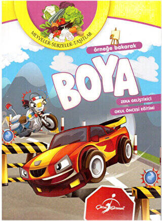Örneğe Bakarak Boya Meyveler - Sebzeler - Taşıtlar - 1