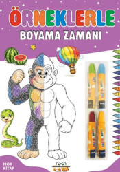 Örneklerle Boyama Zamanı - Mor Kitap - 0-6 Yaş Yayınları