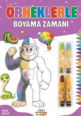 Örneklerle Boyama Zamanı - Mor Kitap - 1