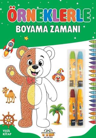 Örneklerle Boyama Zamanı - Yeşil Kitap - 1