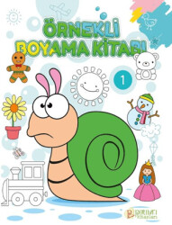 Örnekli Boyama Kitabı - 1 - Pırıltı Kitapları - Erkam