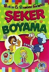 Örnekli Şeker Boyama Kitabı - 1