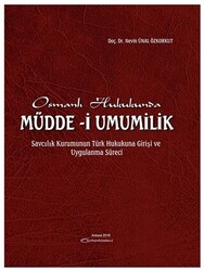 Osmanlı Hukukunda Müdde-i Umumilik - Turhan Kitabevi - Hukuk Kitapları