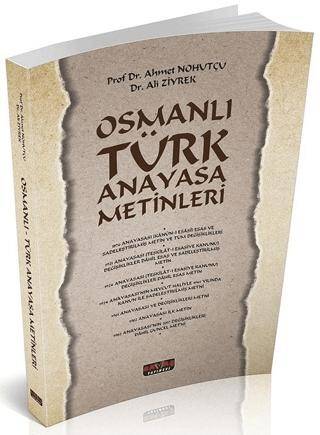 Osmanlı Türk Anayasa Metinleri - 1