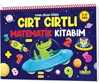 Oyna Eğlen Öğren - Cırt Cırtlı Matematik Kitabım: 3-6 yaş Sayılar, Şekiller, Saatler, Örüntüler, Toplama, Çıkarma, Sudoku - 1