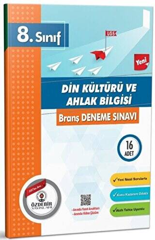 8. Sınıf Din Kültürü ve Ahlak Bilgisi Branş Deneme Sınavı - 1