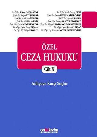 Özel Ceza Hukuku Cilt 10 - 1
