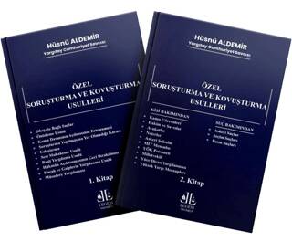 Özel Soruşturma ve Kovuşturma Usulleri 2 Kitap - 1