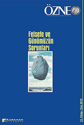 Özne Felsefe Bilim ve Sanat Yazıları Sayı: 13 - Güz 2010 - 1