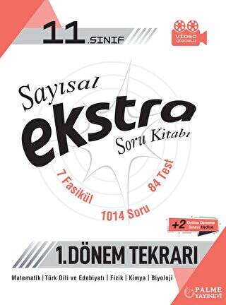 Palme 11. Sınıf Sayısal Ekstra Soru Kitabı 1.Dönem Tekrarı - 1