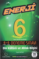 Palme 6. Sınıf Enerji Din Kültürü ve Ahlak Bilgisi 6+6 Deneme Sınavı - Palme Yayınları